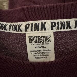 PINK Victoria's Secret Maroon Crewneck Sweatshirt